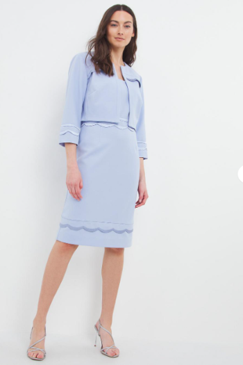 Joanna Hope Scallop Dress & Jacket