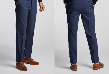 Jeffrey Plain Blue Suit Trouser